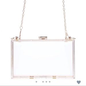 Clear chained handbag